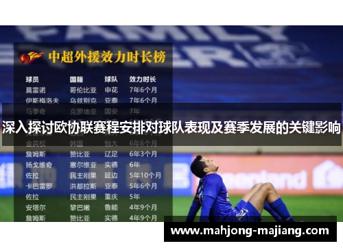 深入探讨欧协联赛程安排对球队表现及赛季发展的关键影响