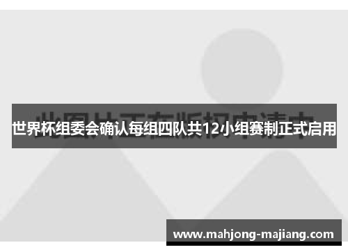 世界杯组委会确认每组四队共12小组赛制正式启用